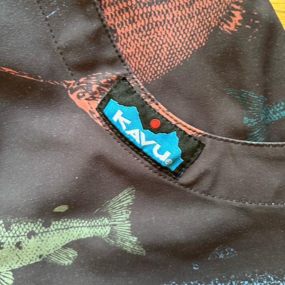 Kavu Shorts Mens Small Belted Outdoor Fish Hiking Trail Casual Summer‎ Quick Dry - Picture 10 of 10